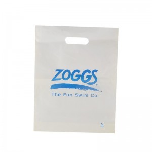 Die cut Handle Shopping Packaging hdpe bílé plastové tašky
